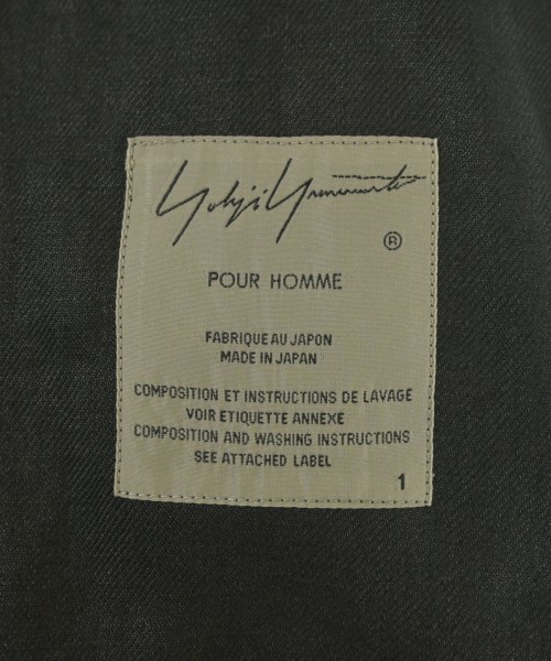 yohji yamamoto POUR HOMME（ヨウジヤマモトプールオム）カジュアルジャケット 黒 サイズ:1(XS位) メンズ/2200643194021