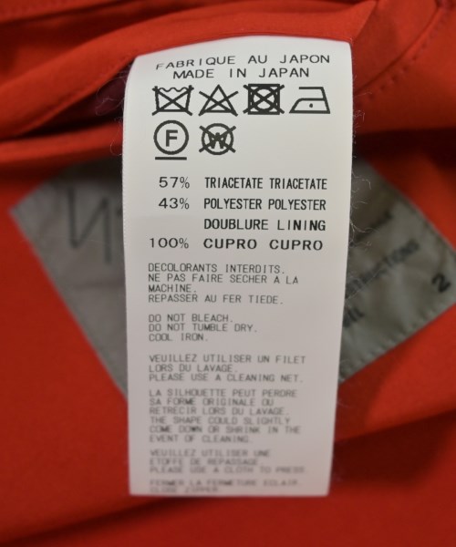 yohji yamamoto POUR HOMME（ヨウジヤマモトプールオム）チェスターコート 赤 サイズ:2(S位) メンズ/2200643194038