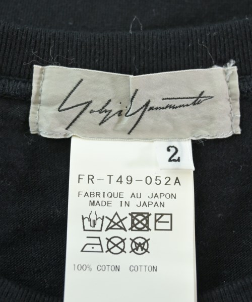 Yohji Yamamoto（ヨウジヤマモト）Tシャツ・カットソー 黒 サイズ:2(S位) メンズ/2200643194090