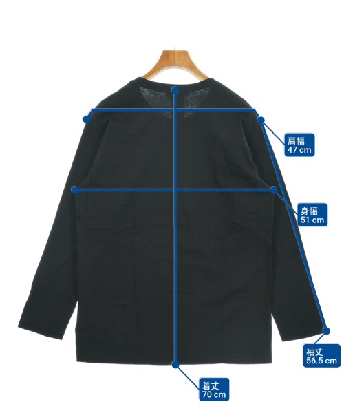 Yohji Yamamoto（ヨウジヤマモト）Tシャツ・カットソー 黒 サイズ:2(S位) メンズ/2200643194090