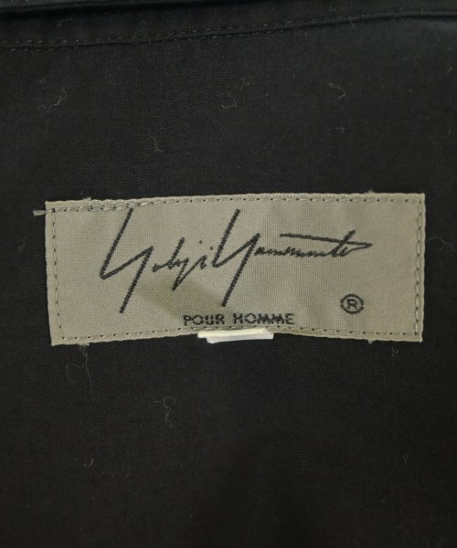 yohji yamamoto POUR HOMME（ヨウジヤマモトプールオム）カジュアルシャツ 黒 サイズ:3(M位) メンズ/2200643194113