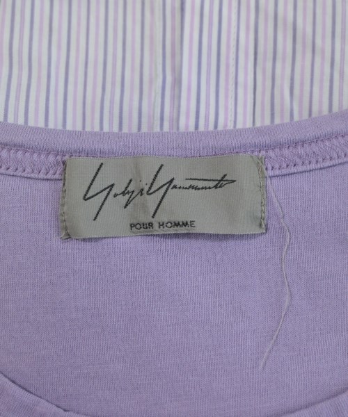 yohji yamamoto POUR HOMME（ヨウジヤマモトプールオム）Tシャツ・カットソー 紫 サイズ:3(M位) メンズ/2200643972032