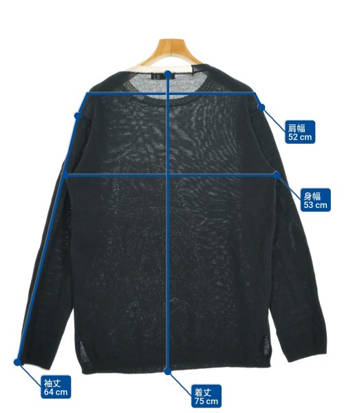 yohji yamamoto POUR HOMME（ヨウジヤマモトプールオム）ニット・セーター 黒 サイズ:3(M位) メンズ/2200644674034