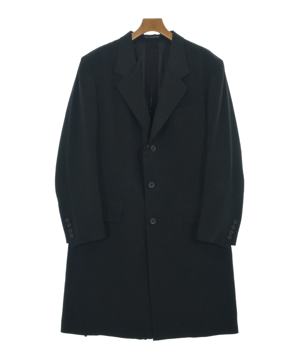 Yohji Yamamoto プールオムメンズ チェスターコート 黒 yohji yamamoto POUR HOMME（ヨウジヤマモトプールオム）コート