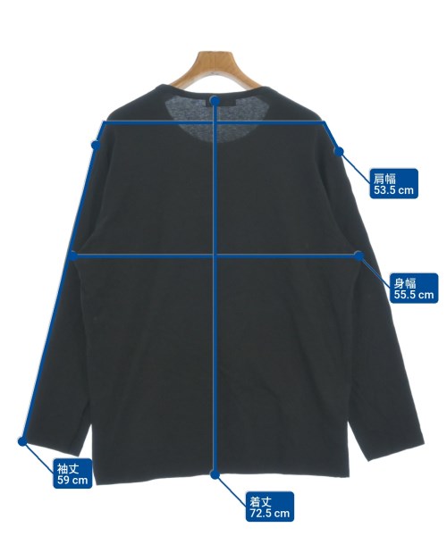 yohji yamamoto POUR HOMME（ヨウジヤマモトプールオム）Tシャツ・カットソー 黒 サイズ:3(M位) メンズ/2200621742039