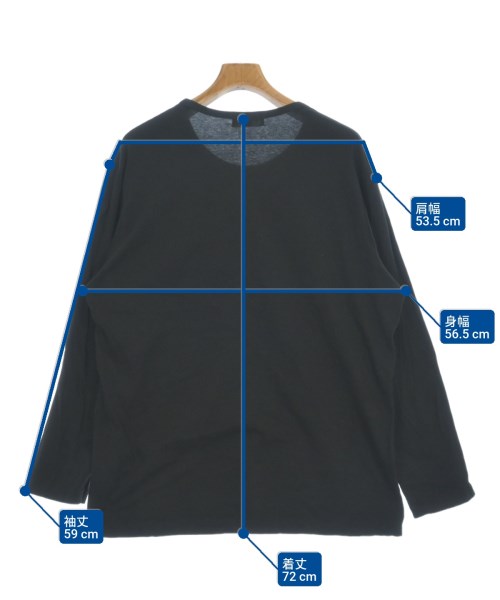 yohji yamamoto POUR HOMME（ヨウジヤマモトプールオム）Tシャツ・カットソー 黒 サイズ:3(M位) メンズ/2200621742046