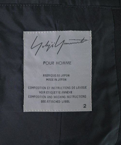 yohji yamamoto POUR HOMME（ヨウジヤマモトプールオム）テーラードジャケット 黒 サイズ:2(S位) メンズ/2200621823011