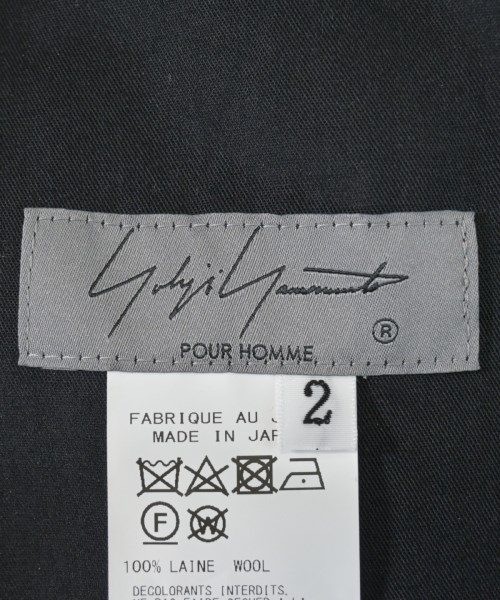 yohji yamamoto POUR HOMME（ヨウジヤマモトプールオム）スラックス 黒 サイズ:2(S位) メンズ/2200615605029