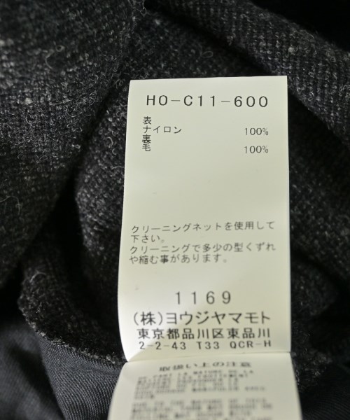 yohji yamamoto POUR HOMME（ヨウジヤマモトプールオム）チェスターコート 黒 サイズ:3(M位) メンズ/2200621806038