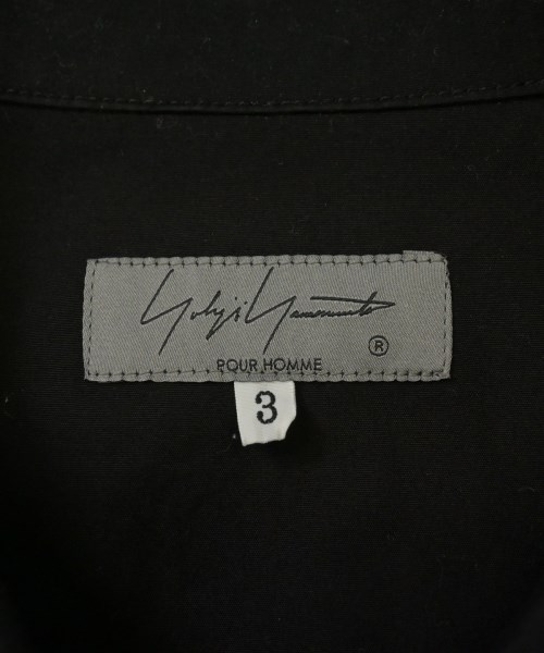 yohji yamamoto POUR HOMME（ヨウジヤマモトプールオム）カジュアルシャツ 黒 サイズ:3(M位) メンズ/2200622274058