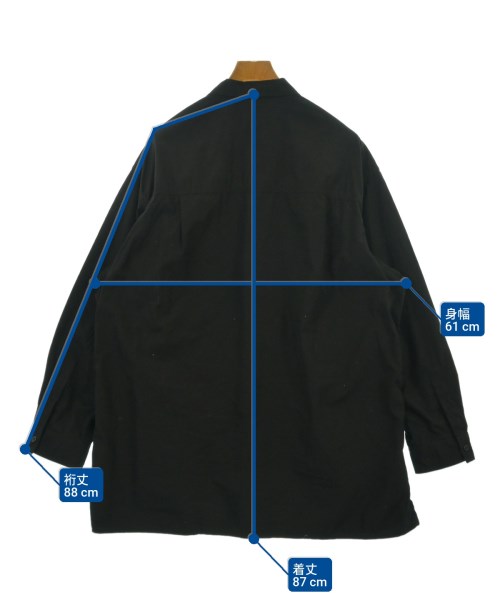 yohji yamamoto POUR HOMME（ヨウジヤマモトプールオム）カジュアルシャツ 黒 サイズ:3(M位) メンズ/2200622274058