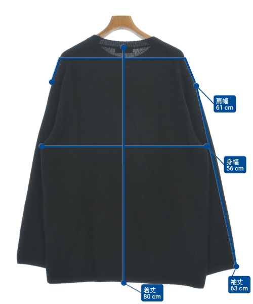 yohji yamamoto POUR HOMME（ヨウジヤマモトプールオム）ニット・セーター 黒 サイズ:3(M位) メンズ/2200622873039