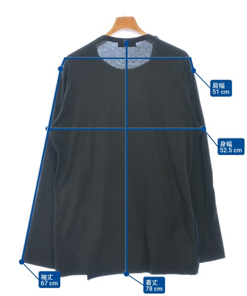 yohji yamamoto POUR HOMME（ヨウジヤマモトプールオム）Tシャツ・カットソー 黒 サイズ:3(M位) メンズ/2200623252017