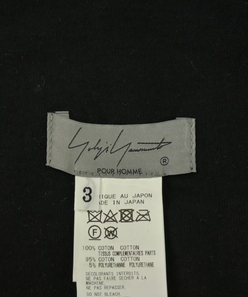 yohji yamamoto POUR HOMME（ヨウジヤマモトプールオム）その他 黒 サイズ:3(M位) メンズ/2200623353042