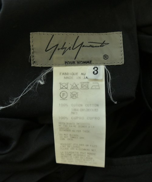 yohji yamamoto POUR HOMME（ヨウジヤマモトプールオム）その他 黒 サイズ:3(M位) メンズ/2200623430019