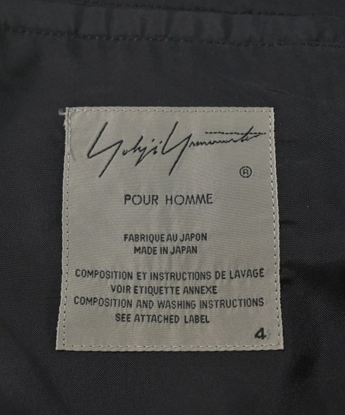 yohji yamamoto POUR HOMME（ヨウジヤマモトプールオム）カジュアルジャケット 黒 サイズ:4(L位) メンズ/2200623798027
