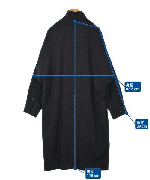 yohji yamamoto POUR HOMME（ヨウジヤマモトプールオム）カジュアルシャツ 黒 サイズ:1(XS位) メンズ/2200624410058