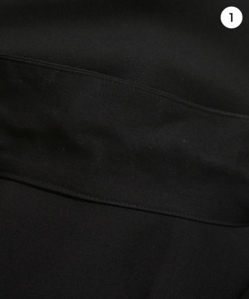 yohji yamamoto POUR HOMME（ヨウジヤマモトプールオム）カジュアルシャツ 黒 サイズ:1(XS位) メンズ/2200624410058