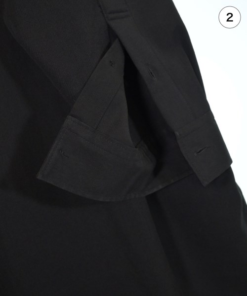 yohji yamamoto POUR HOMME（ヨウジヤマモトプールオム）カジュアルシャツ 黒 サイズ:1(XS位) メンズ/2200624410058