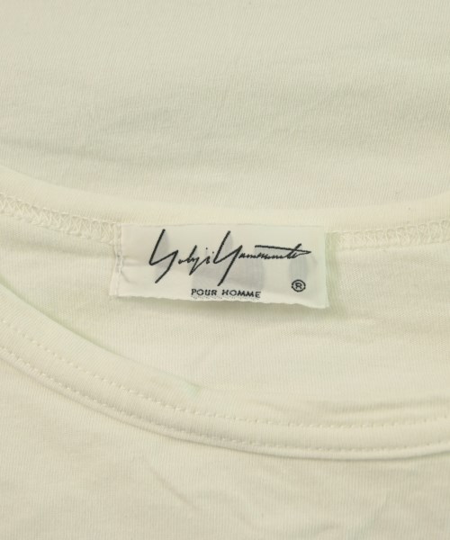 yohji yamamoto POUR HOMME（ヨウジヤマモトプールオム）Tシャツ・カットソー 白 サイズ:3(M位) メンズ/2200625007035