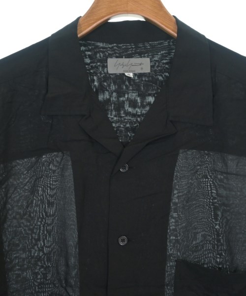 yohji yamamoto POUR HOMME（ヨウジヤマモトプールオム）カジュアルシャツ 黒 サイズ:2(S位) メンズ/2200625234028