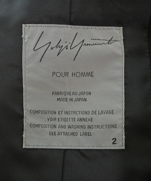 yohji yamamoto POUR HOMME（ヨウジヤマモトプールオム）ジャケット 黒 サイズ:2(S位) メンズ/2200615954066