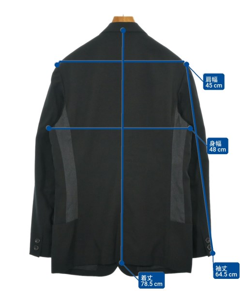 yohji yamamoto POUR HOMME（ヨウジヤマモトプールオム）ジャケット 黒 サイズ:2(S位) メンズ/2200615954066