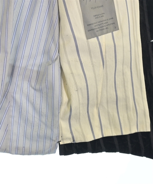 yohji yamamoto POUR HOMME（ヨウジヤマモトプールオム）カジュアルシャツ 黒 サイズ:3(M位) メンズ/2200627793035