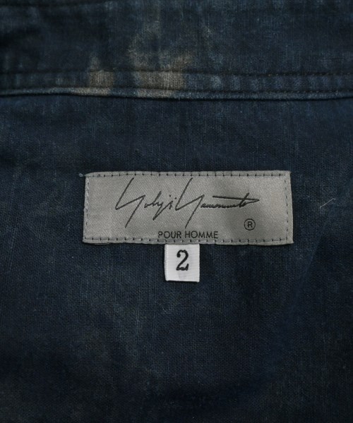yohji yamamoto POUR HOMME（ヨウジヤマモトプールオム）カジュアルシャツ 紺 サイズ:2(S位) メンズ/2200627793042