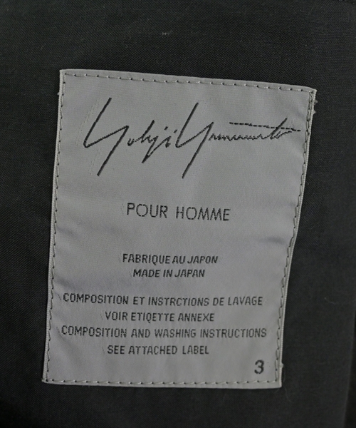 yohji yamamoto POUR HOMME（ヨウジヤマモトプールオム）その他 黒 サイズ:3(M位) メンズ/2200628064028