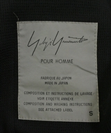 yohji yamamoto POUR HOMME（ヨウジヤマモトプールオム）ジャケット 黒 サイズ:S メンズ/2200628064035