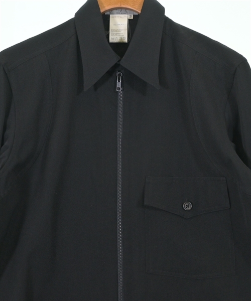 yohji yamamoto POUR HOMME（ヨウジヤマモトプールオム）カジュアルシャツ 黒 サイズ:3(M位) メンズ/2200628064042