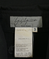yohji yamamoto POUR HOMME（ヨウジヤマモトプールオム）カジュアルシャツ 黒 サイズ:3(M位) メンズ/2200628064042