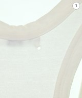 yohji yamamoto POUR HOMME（ヨウジヤマモトプールオム）タンクトップ 白 サイズ:3(M位) メンズ/2200627117060