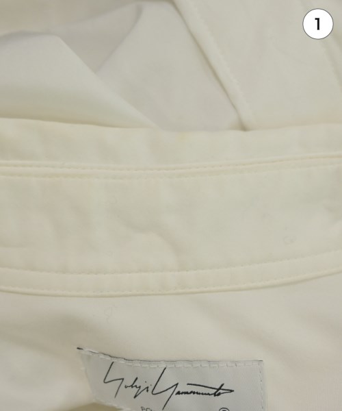 yohji yamamoto POUR HOMME（ヨウジヤマモトプールオム）カジュアルシャツ 白 サイズ:3(M位) メンズ/2200629131033