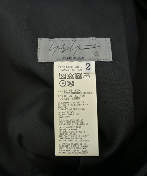 yohji yamamoto POUR HOMME（ヨウジヤマモトプールオム）その他 黒 サイズ:2(S位) メンズ/2200630258101