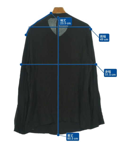 yohji yamamoto POUR HOMME（ヨウジヤマモトプールオム）カジュアルシャツ 黒 サイズ:3(M位) メンズ/2200631502012