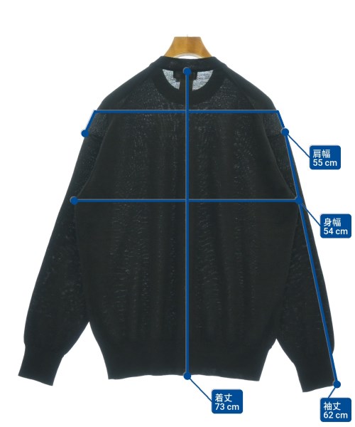 yohji yamamoto POUR HOMME（ヨウジヤマモトプールオム）ニット・セーター 黒 サイズ:M メンズ/2200632161034