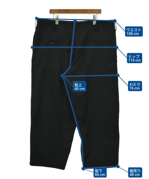 yohji yamamoto POUR HOMME（ヨウジヤマモトプールオム）その他 黒 サイズ:1(XS位) メンズ/2200632577019