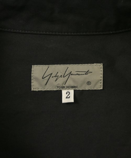 yohji yamamoto POUR HOMME（ヨウジヤマモトプールオム）カジュアルシャツ 黒 サイズ:2(S位) メンズ/2200620708128