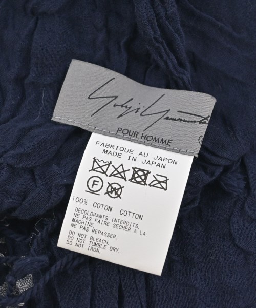 yohji yamamoto POUR HOMME（ヨウジヤマモトプールオム）ストール 紺 サイズ:- メンズ/2200631716167