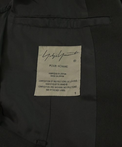 yohji yamamoto POUR HOMME（ヨウジヤマモトプールオム）テーラードジャケット 黒 サイズ:1(XS位) メンズ/2200632799091