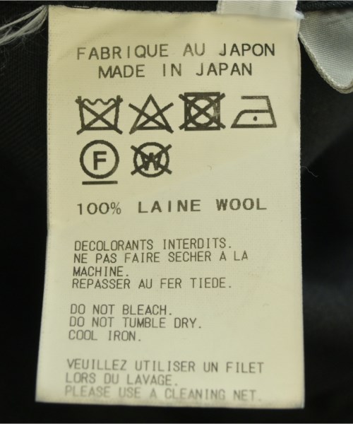 yohji yamamoto POUR HOMME（ヨウジヤマモトプールオム）カジュアルシャツ 黒 サイズ:1(XS位) メンズ/2200633488017