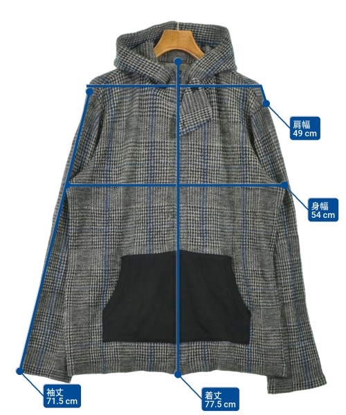 yohji yamamoto POUR HOMME（ヨウジヤマモトプールオム）パーカー グレー サイズ:3(M位) メンズ/2200607662023
