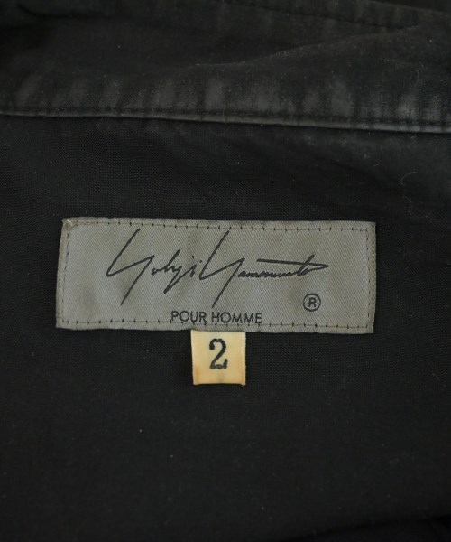 yohji yamamoto POUR HOMME（ヨウジヤマモトプールオム）カジュアルシャツ 黒 サイズ:2(S位) メンズ/2200611684042