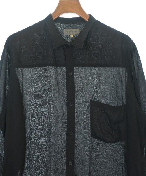 yohji yamamoto POUR HOMME（ヨウジヤマモトプールオム）カジュアルシャツ 黒 サイズ:2(S位) メンズ/2200611684042