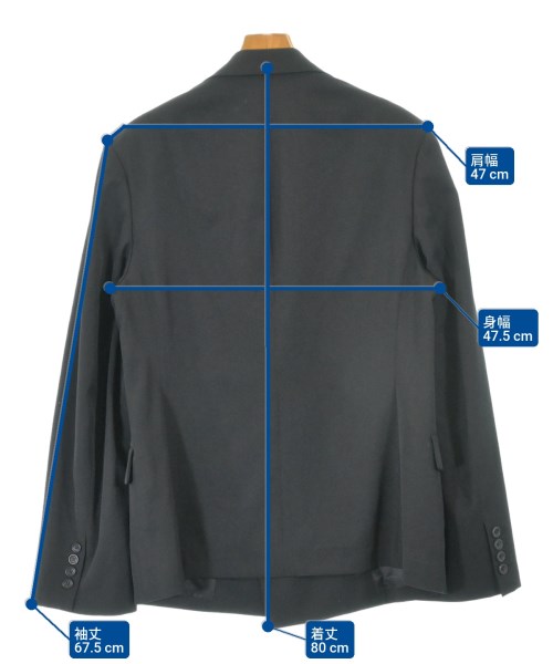 yohji yamamoto POUR HOMME（ヨウジヤマモトプールオム）カジュアルジャケット 黒 サイズ:3(M位) メンズ/2200612316010