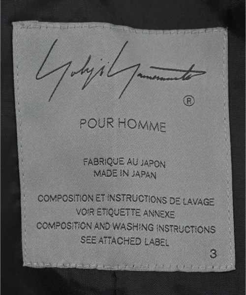 yohji yamamoto POUR HOMME（ヨウジヤマモトプールオム）カジュアルジャケット 黒 サイズ:3(M位) メンズ/2200611579041