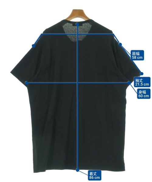 yohji yamamoto POUR HOMME（ヨウジヤマモトプールオム）Tシャツ・カットソー 黒 サイズ:3(M位) メンズ/2200612668065