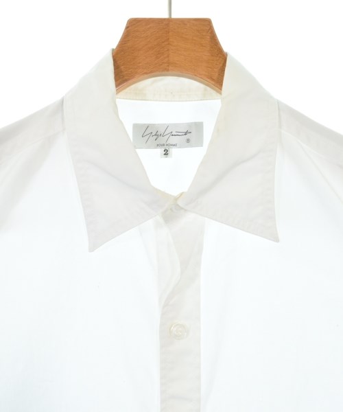 yohji yamamoto POUR HOMME（ヨウジヤマモトプールオム）カジュアルシャツ 白 サイズ:2(S位) メンズ/2200612668096